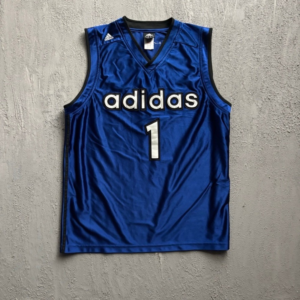 Vintage Adidas Basketball Jersey Mens XL Blue 2000s Adidas